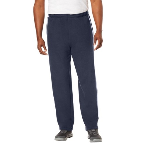 Kingsize Men's Big & Tall Side Stripe Fleece Sweatpants - Big - 2xl ...
