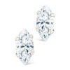 SHINE by Sterling Forever Sterling Silver Marquise Cut Prong Set Stud Earrings - 3 of 4