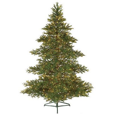 Northlight 7.5' Pre-Lit Artificial Christmas Tree Layered Balsam - Clear Lights