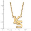 Black Bow Jewelry 10k Yellow Gold Kansas State Wildcats NCAA Necklace 18 Inch - 2 of 4