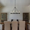 ALOADECOR  Transitional Black LED Chandelier With Unique Bubble Tube Round Modern Farmhouse Candle LED Pendant Lighting For Living Room - 2 of 4
