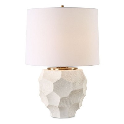 Uttermost On Edge Chalk White Table Lamp
