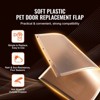 VEVOR Pet Door Replacement Flap, Compatible with VEVOR Flap Pet Doors, Measures 13.63" x 23.62" ,Thickened PVC Dog Door Replacement Flap (XL),Clear - 3 of 4