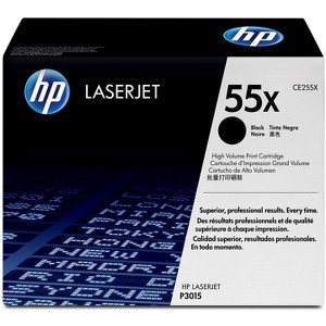 HP Inc. 55X High Yield Black Original LaserJet Toner Cartridge, ~12,500 pages, CE255X - 1 of 4