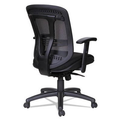 Black Mesh Mid-Back Executive Chair with Adjustable Arms