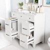 Mshliw 36" Bathroom Vanity with Ceramic Sink, Solid Wood Frame, Freestanding Cabinet with 3 Drawers, Adjustable Shelves & Soft Close Door - 4 of 4