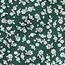 white flowers on green background