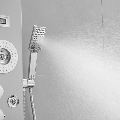 Nickel Chrome Multi-Function LED Shower Panel System