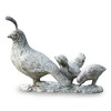 SPI Home Quail Family – Hand-Painted Cast Aluminum Wildlife Sculpture, 10" Tall Rustic Bird Figurine for Garden, Mantel, or Lodge Décor - 3 of 3