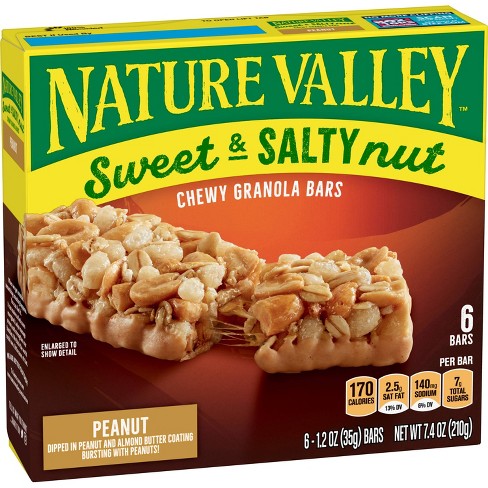 Nature Valley Sweet Salty Nut Peanut Granola Bars 6ct Target