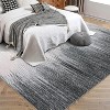 Acekool 8x10 Abstract Washable Rug – Soft Low-Pile Non-Slip Carpet for Living Room, Bedroom & Entryway, Blue - 2 of 4