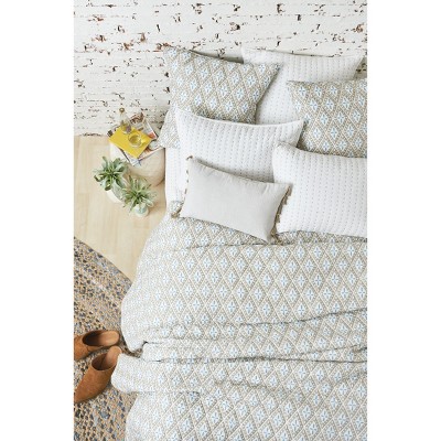 Handcrafted Cotton Euro Sham with Geometric Design