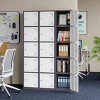 Mlezan 71" Metal Locker: Steel Storage for Bedroom, Gym, School, Office, or Garage.Ideal for Employee or Personal Use. - 2 of 4