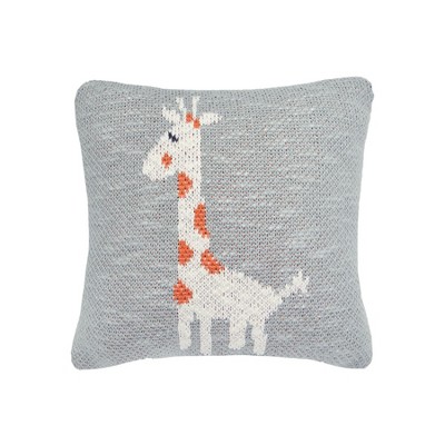 C&F Home 10" x 10" Giraffe Knitted Throw Pillow