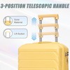 TOBILI 2 pcs/set in ABS Spinner Wheel Luggage, with Combination Lock,14" Cosmetic Case and 20-inch suitcase - 4 of 4