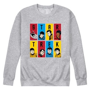 Men's - Star Trek - Retro Original Series Crew Graphic Fleece Sweatshirt - 1 of 4