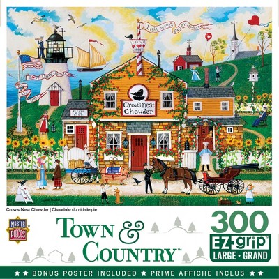 MasterPieces Town & Country Puzzles Collection - Crow's Nest Chowder 300 Piece EZ Grip Jigsaw Puzzle