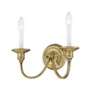 Livex Lighting Cranford 2 - Light Wall Light in  Antique Brass - 2 of 4
