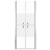 vidaXL Shower Door with Half Frosted ESG Glass - Modern Design with Wide Walk-in Opening, Adjustable Width - image 3 of 4