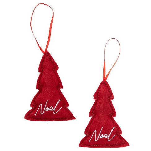 The Lakeside Collection Sets of 2 Plush Tree Ornaments - image 1 of 1