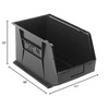 Quantum Storage Systems Bin, Stacking Or Hanging, Conductive, 11"W X 18"D X 10"H - 2 of 2