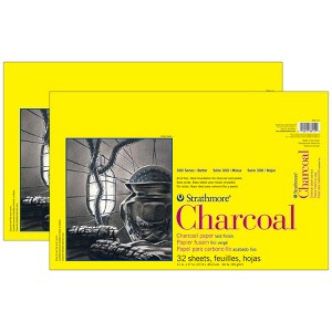 Strathmore 300 Series Charcoal Pad, Glue Binding, 32 Sheet, 11x17 inch, Pack of 2 - 1 of 2
