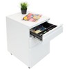 Mount-It! Mobile File Cabinet with 3 Drawers, Under Desk Rolling Storage , White  - image 4 of 4