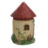 Northlight 11.5" LED Lighted Solar Powered Round Mushroom-Esque House Outdoor Garden Statue - 2 of 3