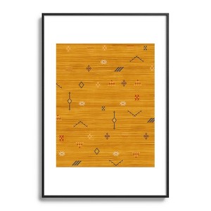 Becky Bailey Cactus Silk In Gold Metal Framed Art Print - Deny Designs - 1 of 4