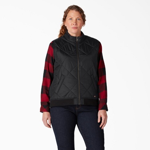 Dickies Women’s Plus Quilted Vest, Black (BK), 1PS