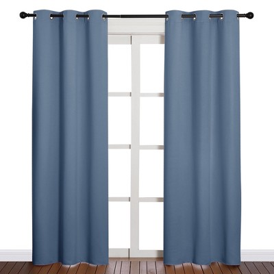 NICETOWN Grommet Top Blackout Curtains, Thermal Insulated Noise Reducing Window Drapes (Set of 2)