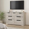 7-Drawer Dresser for Bedroom, Modern Wooden Chest of Drawers with Metal Handles, Anti-Tipping Design, Sturdy and Stable for Home Office - 3 of 4