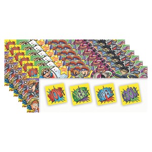 North Star Teacher Resources All Around The Board Trimmer, Superheroes, 43 Feet Per Pack, 6 Packs - 1 of 2