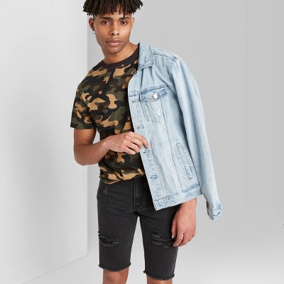 target black jean shorts