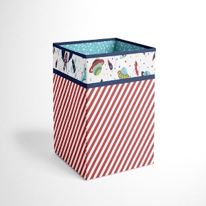 Bacati - Space Multicolor Boys Collapsible Laundry Hamper - 1 of 4