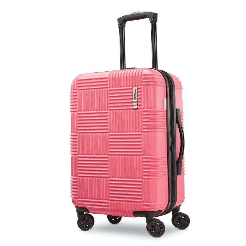 American Tourister NXT Checkered Hardside Carry On Spinner Suitcase, 3 of 18