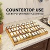 Bamboo Spice Drawer Organizer, Expandable 4 Tier Spices Rack for Cabinet Drawer,(Jars Not Included, From 12" to 23" Wide) - 4 of 4