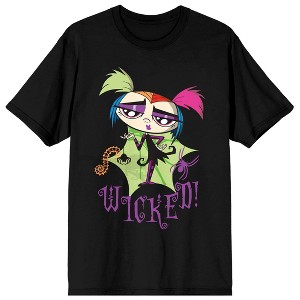 Growing Up Creepie Wicked Women's Black Short Sleeve Crew Neck Tee - 1 of 4
