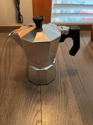 J&V Textiles Stovetop Espresso and Coffee Maker, Moka Pot for Classic Italian and Cuban Café Brewing, Cafeteria