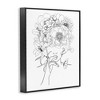 Stupell Industries Line Drawing Botanical Floral Bouquet Over Person Face, 24" x 30" - 3 of 4
