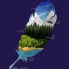 Junior's Design By Humans Wherever wind takes me By Sebasebi T-Shirt - 2 of 3