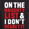 Boys' - Instant Message - Christmas On The Naughty List Graphic Long Sleeve Fleece Sweatshirt - 2 of 4