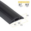 Fleming Supply Tapered Floor Cord Cover – 10', Black - 2 of 4