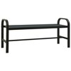 vidaXL Patio Bench 49 inches  Steel and WPC Black - 2 of 4