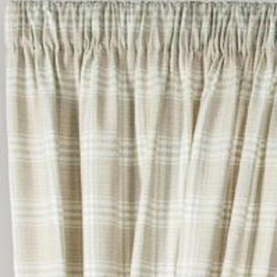 Natural Cotton Light-Filtering Rod Pocket Curtain Panels Pair