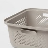 Small Decorative Plastic Bin with Cutout Handles - Brightroom™ - image 3 of 3