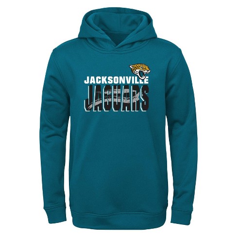 NFL Jacksonville Jaguars Toddler Boys' Poly Fleece Hooded Sweatshirt - 2T