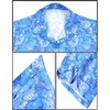 LA LEELA Women's Button Down Blouses Summer Beach Party Collared Short Sleeve Vacation Button Up Dress Tee Hawaiian Shirts for Women - 4 of 4