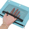 Unique Bargains Pencil Case for 3 Ring Binder Double Layer Smooth Zipper for Folders - 3 of 4