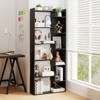 Tangkula 6-tier Bookshelf Bookcase w/ Anti-Tip Kits Home Wood Organizer Free-standing Room Divider Display Shelf - 2 of 4